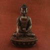Oxidized Copper Alloy 13" Shakyamuni Buddha / Sangye Tomba Statue from Patan, Nepal
