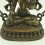 Fine Quality 13.25" White Tara  / Dolkar Silver Plated Oxidized Copper Alloy Statue Patan, Nepal