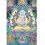 42.75" x 31.75" Chenrezig Thangka Painting