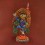 Fine Quality 13.75" Simha Mukhi Jogini Statue Copper Alloy with Gold Gilded and MultiColor Finish.