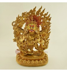 Fine Quality 12.5" Black Mahankala Statue