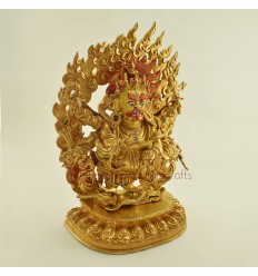 Fine Quality 12.5" Black Mahankala Statue