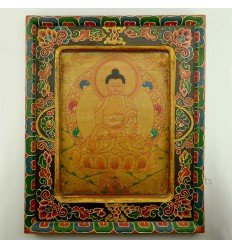 Shakyamuni Buddha Wooden Painting