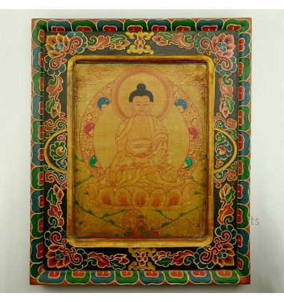 Shakyamuni Buddha Wooden Painting