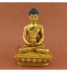 Fine Quality 7.5" Amitabha Buddha / Opame Statue of "Infinite Light and Life" Buddha Statues Patan, Nepal