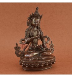 Fine Quality 9" Vajrasattva / Bajrasattva Statue Handmade in Patan, Nepal