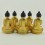 Fine Quality Hand Carved 8.5" Dhyani Buddha or Pancha Buddha Copper Alloy Statue Set From Patan, Nepal