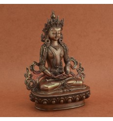 Fine Quality 8.75" Aparmita / Amitayus / Tsepame Copper Statue from Patan, Nepal