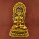 Fine Quality Hand Carved 19.25” Maitreya The Future Buddha Copper Statue Patan