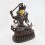 Fine Quality 15" Manjushri / Jampelyang Oxidized Gold Gilded Fine Quality Copper Statue Patan