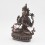 Finely Hand Carved 9" Chenrezig / Avalokiteshvara  Oxidized Copper Alloy Statue Patan, Nepal