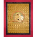 35"x 27" 108 Gold Shakyamuni Buddha ThankaPainting