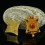 Fine Quality Tibetan Buddhist 24 Karat Gold Gilded Silver with Coral and Emerald Stones Ghau rom Patan, Nepal.