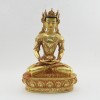 Fine Quality 10.5" Crowned Amitabha Buddha Statue