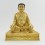 Fine Quality Gold Gilded Face Painted Hand Carved  7.5" Guru Marpa Copper Statue From Patan Nepal.