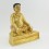 Fine Quality Gold Gilded Face Painted Hand Carved  7.5" Guru Marpa Copper Statue From Patan Nepal.