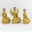 Hand Carved Fine Quality 8.5” Guru Tsongkhapa Copper Statues Set Patan, Nepal