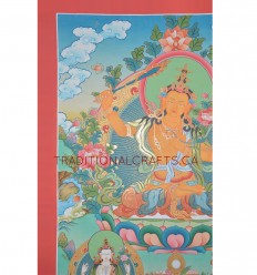 32" x 24" Manjushri Thankga Paining