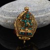 Gold Plated Manjushri & Medicine Buddha Silver Ghau / Pendant / Prayer Box