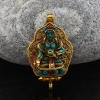 Gold Plated Medicine Buddha Silver Ghau / Pendant / Prayer Box