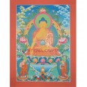 32.5" x 24" Shakyamuni Buddha Thanka Painting
