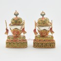 Fine Hand carved Tibetan Buddhist 7" Kapala Set