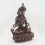 Oxidized Copper Alloy 14.5" Vajrasattva Statue From Patan, Nepal