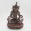 Oxidized Copper Alloy 14.5" Vajrasattva Statue From Patan, Nepal