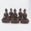 Fine Quality 8.5” Dhyani Buddha or Pancha Buddha Statues Set