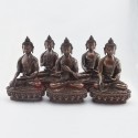 Fine Quality 8.5” Dhyani Buddha or Pancha Buddha Statues Set