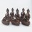 Fine Quality 8.5” Dhyani Buddha or Pancha Buddha Statues Set