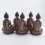 Fine Quality 8.5” Dhyani Buddha or Pancha Buddha Statues Set