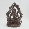 Fine Quality 10.25" Manjushri on Lion Statue From Patan,Nepal.