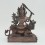 Fine Quality 10.25" Manjushri on Lion Statue From Patan,Nepal.