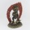  Hand Carved 11" Black Dzambhala Statue Copper Statue From Patan, Nepal