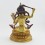 Fine Quality 10" Manjushri / Jameplyang Statue Fully Gold Gilded with Antique Finish and Hand Painted - Face from Patan, Nepal