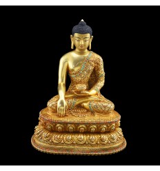 Fine Quality 12.5" Shakykamuni Buddha Tomba Statue