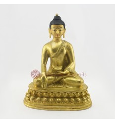 Fine Quality Hand Made  Copper Alloy 11.5" Shakyamuni Buddha Statue