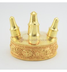 Fine Quality  Copper Alloy with Fully Gold Plated 6" Torma Mandala