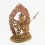 Hand Made 24 Karat Gold Gilded and Hand Painted Face 13.5" Chakrasamvara Statue