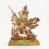 Hand Made 24 Karat Gold Gilded and Hand Painted Face 13.5" Chakrasamvara Statue