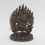  Hand Carved 9" Bernagchen Mahakala Statue Copper Statue From Patan, Nepal