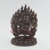  Hand Carved 8.75" Bernagchen Mahakala Statue Copper Statue From Patan, Nepal