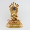 Hand carved Gold Gilded 11" Nagarjun Budddha Statue