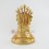 Hand carved Gold Gilded 11" Nagarjuna Budddha Statue