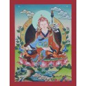 17.5" x 13.5" Guru Padmasambhava Thangka Scroll Painting