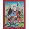 17.5" x 13.5" Guru Padmasambhava Thangka Scroll Painting