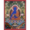 29" x 22" Medicine Buddha Thangka Scroll Painting