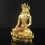 Finely Hand Carved 10.5" Crowned Shakyamuni Buddha Gold Gilded Face Painted Copper Statue Patan Nepal