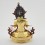 Hand Made Copper Alloy with 24 Karat Gold Gilded and Hand Painted Face 9" Vajradhara Dorje Chang Statue